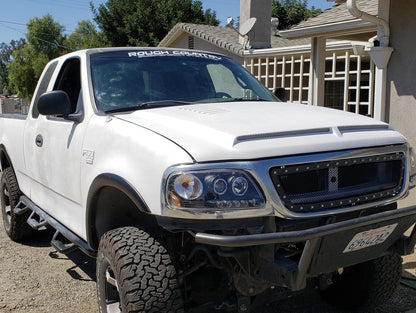 Raxiom LED Halo Projector Headlights; Black Housing; Clear Lens (97-03 F-150)