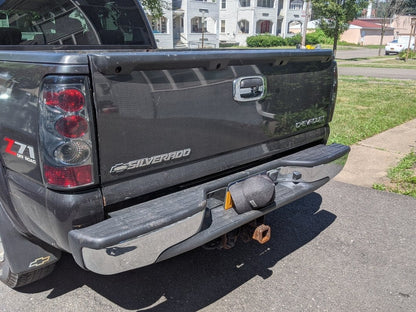 Raxiom Axial Series Tail Lights; Black Housing; Smoked Lens (03-06 Silverado 1500 Fleetside)