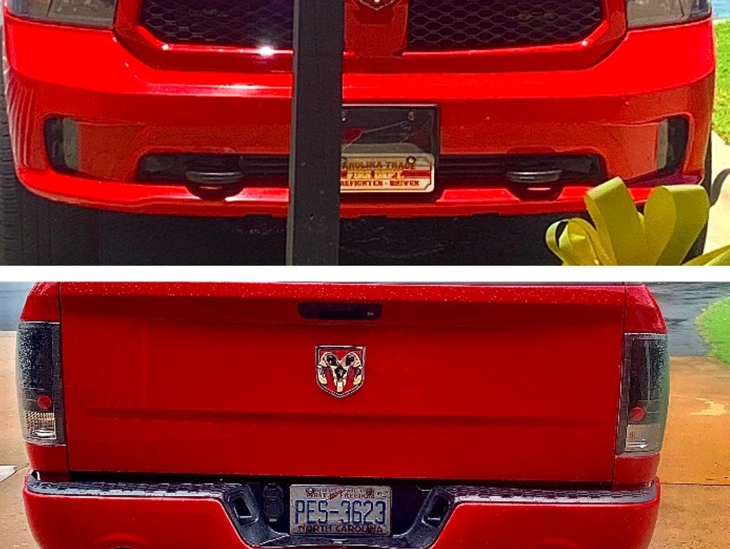 Raxiom LED Tail Lights; Black Housing; Clear Lens (09-18 RAM 1500 w/ Factory Halogen Tail Lights)