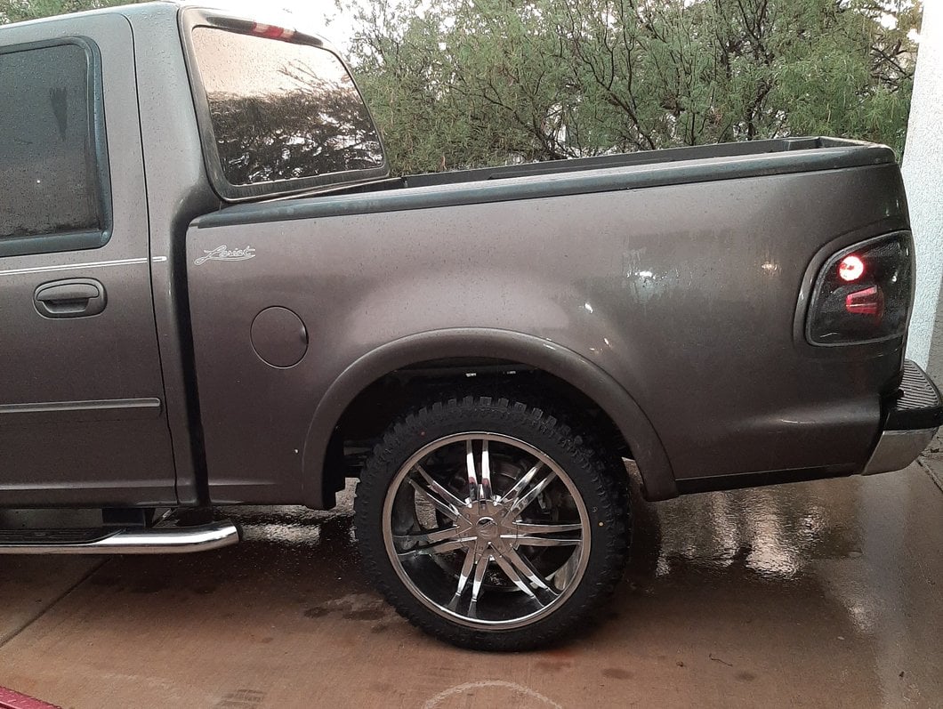 Raxiom Axial Series Version 2 Tail Lights; Carbon Fiber Housing; Red/Clear Lens (01-03 F-150 Flareside)