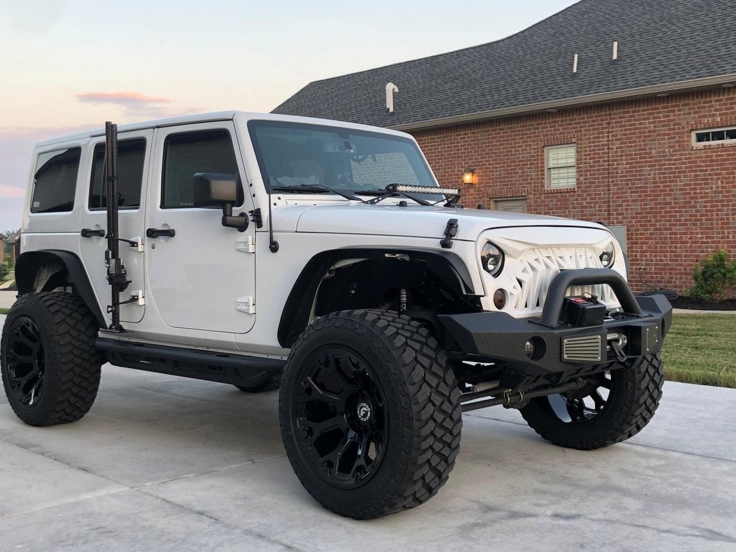 Raxiom 24-Inch Light Bar Hood Mounting Brackets (07-18 Jeep Wrangler JK)