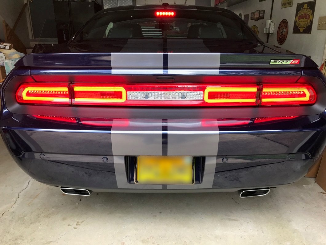 Raxiom LED Tail Lights; Chrome Housing; Red/Clear Lens (08-14 Challenger)