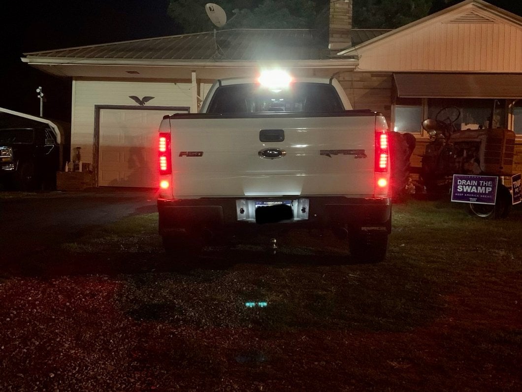 Raxiom LED Tail Lights; Black Housing; Clear Lens (09-14 F-150 Styleside)