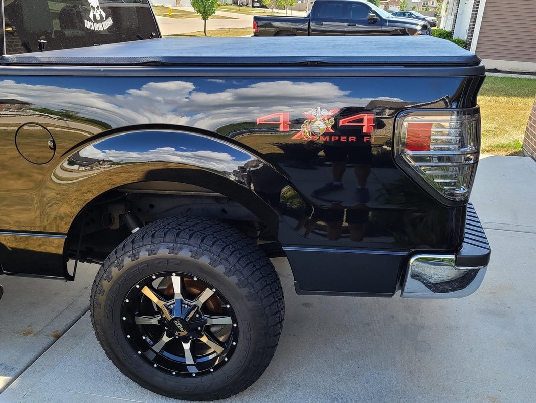 Raxiom LED Tail Lights; Black Housing; Smoked Lens (09-14 F-150 Styleside)