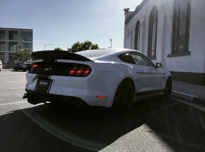 Raxiom Axial Series LED Side Marker Lights; Rear; Red (15-23 Mustang)