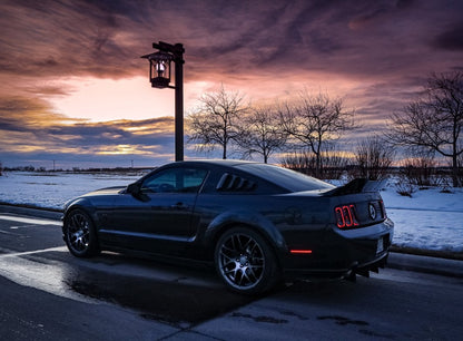 Raxiom Axial Series LED Side Markers; Smoked (05-09 Mustang)