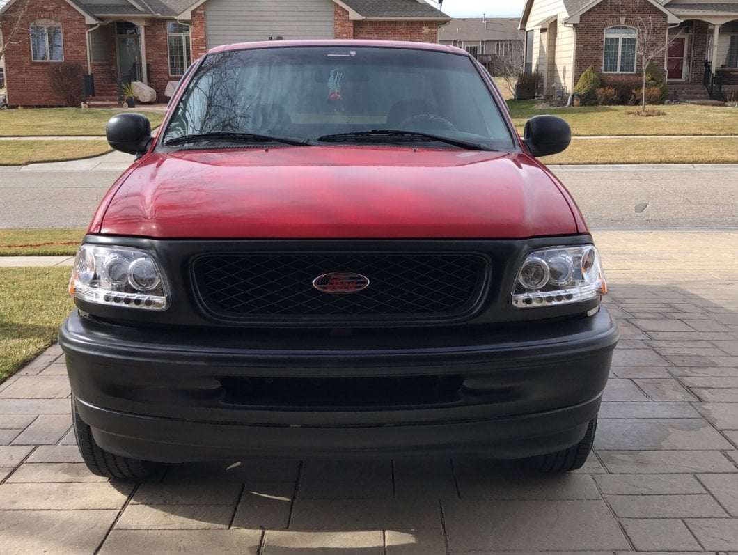 Raxiom LED Halo Projector Headlights; Chrome Housing; Clear Lens (97-03 F-150)