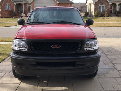 Raxiom LED Halo Projector Headlights; Chrome Housing; Clear Lens (97-03 F-150)