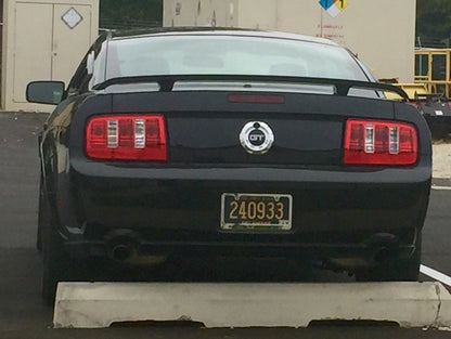 Raxiom Coyote Tail Lights and Sequential Tail Light Kit; Chrome Housing; Red/Clear Lens (05-09 Mustang)