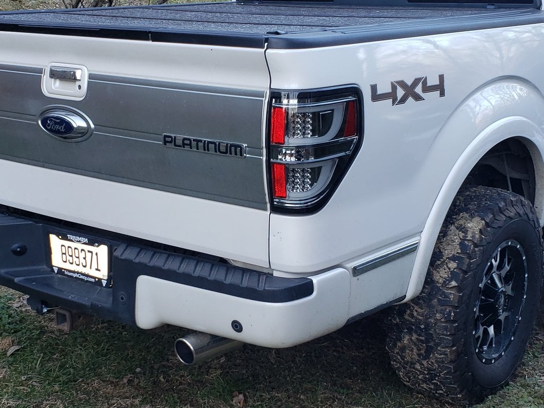 Raxiom G2 LED Tail Lights; Chrome Housing; Smoked Lens (09-14 F-150 Styleside)
