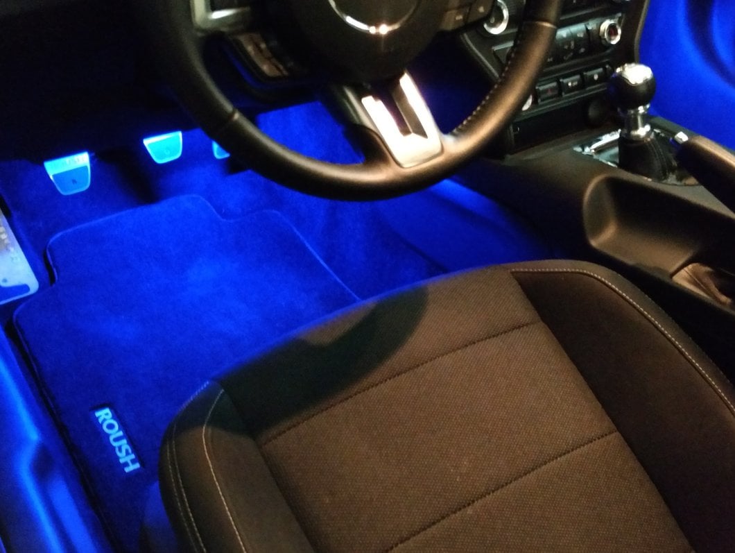 Raxiom LED Footwell Lighting Kit; Blue (15-23 Mustang)