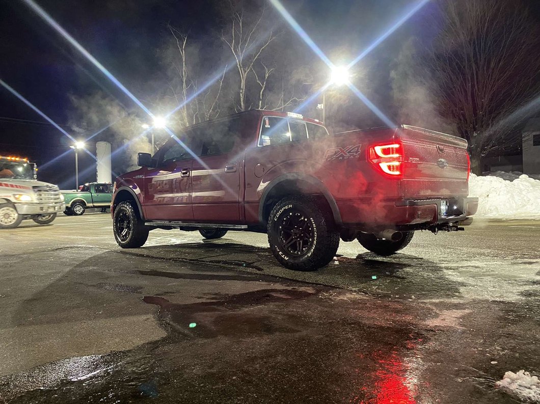 Raxiom G2 LED Tail Lights; Chrome Housing; Red/Clear Lens (09-14 F-150 Styleside)