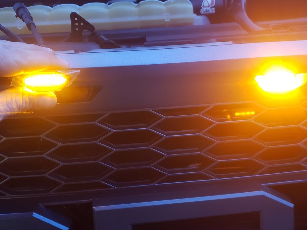 Raxiom Axial Series LED Grille Lights; Smoked (10-20 F-150 Raptor)