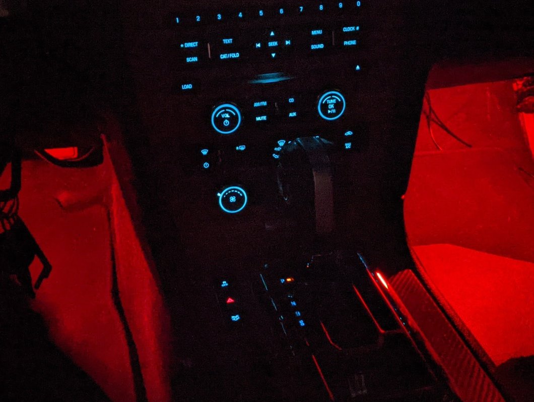 Raxiom LED Footwell Lighting Kit; Red (05-14 Mustang)