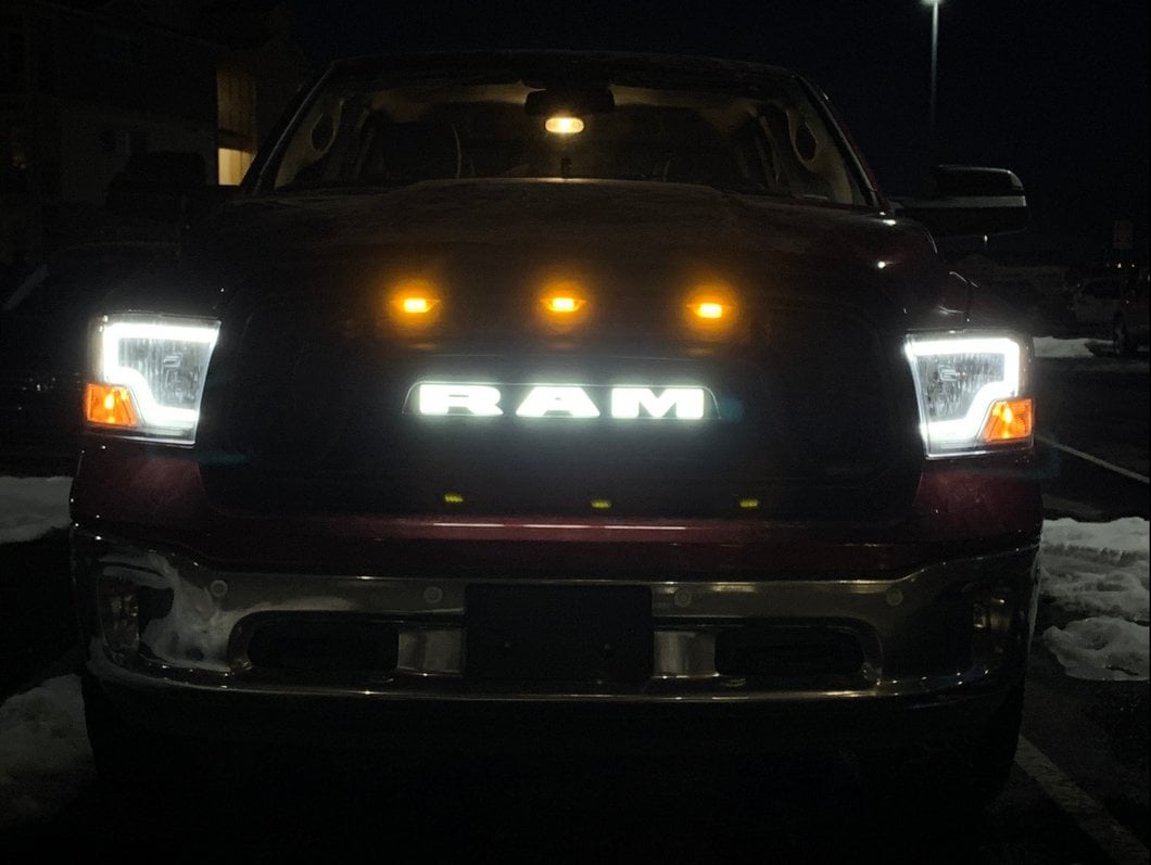 Raxiom LED Bar Headlights; Black Housing; Clear Lens (09-18 RAM 1500 w/ Factory Halogen Non-Projector Headlights)