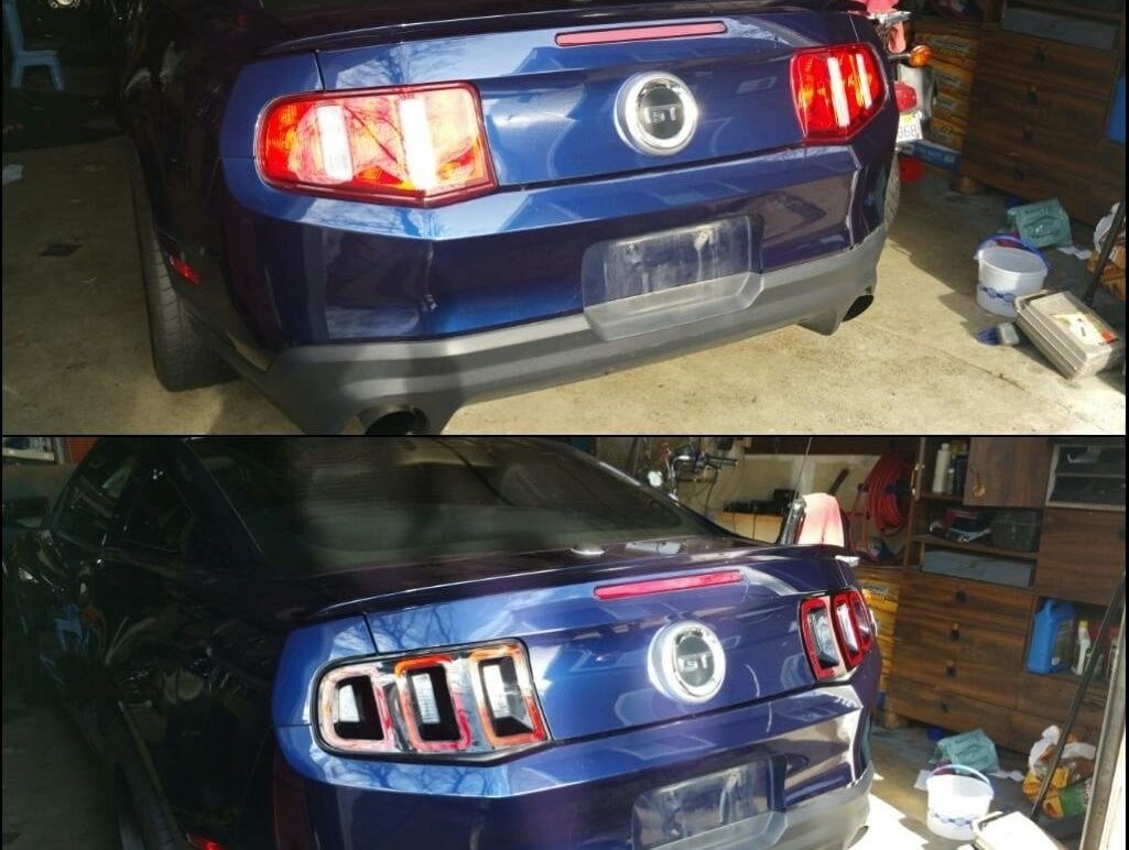 Raxiom Tail Light Conversion Trim (10-12 Mustang)