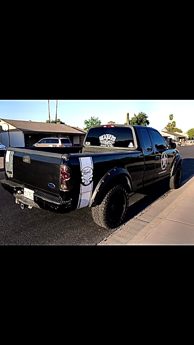 Raxiom Axial Series Version 2 Tail Lights; Black Housing; Smoked Lens (97-03 F-150 Styleside)