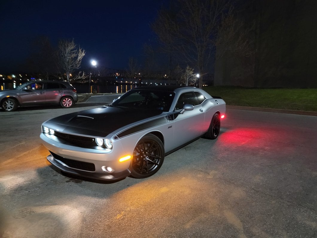 Raxiom Axial Series LED Side Marker Lights; Clear (15-23 Challenger, Excluding Widebody)