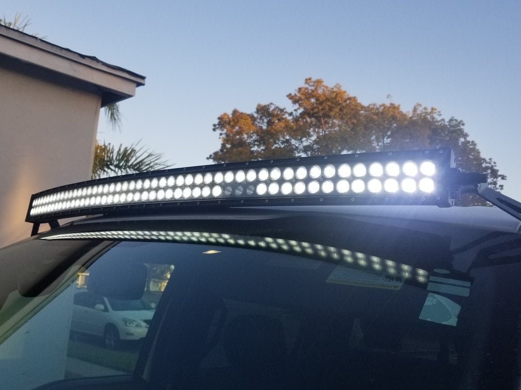 Raxiom 50-Inch Curved Dual Row LED Light Bar; Flood/Spot Combo Beam (Universal; Some Adaptation May Be Required)