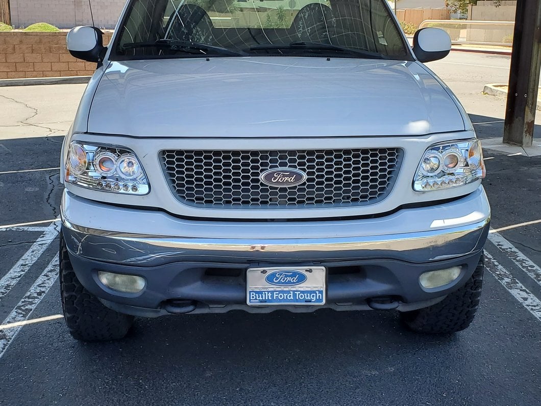 Raxiom LED Halo Projector Headlights; Chrome Housing; Clear Lens (97-03 F-150)