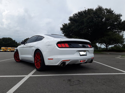 Raxiom Axial Series LED Side Marker Lights; Rear; Red (15-23 Mustang)