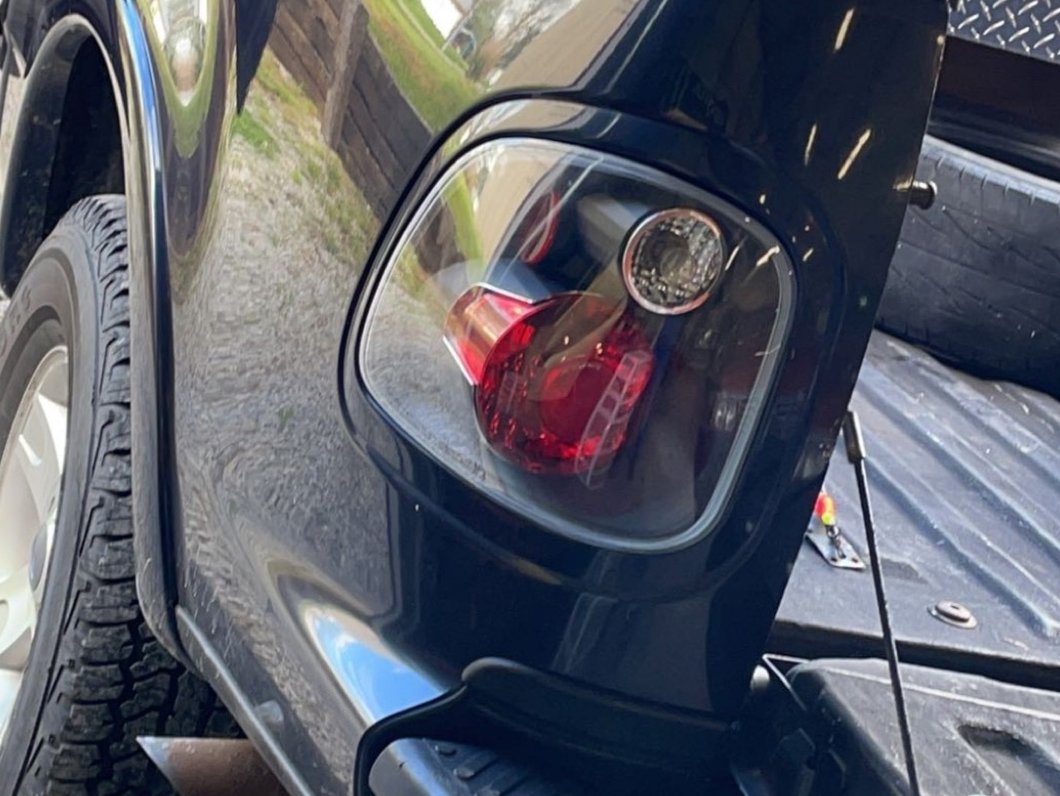 Raxiom Axial Series Version 2 Tail Lights; Black Housing; Clear Lens (01-03 F-150 Flareside)