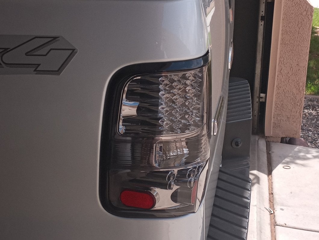 Raxiom LED Tail Lights; Chrome Housing; Smoked Lens (04-08 F-150 Styleside)