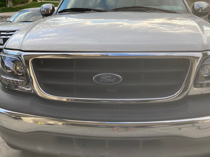 Raxiom LED Halo Projector Headlights; Black Housing; Clear Lens (97-03 F-150)