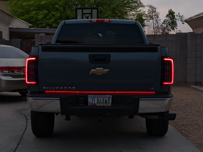 Raxiom G2 LED Tail Lights; Black Housing; Clear Lens (07-13 Silverado 1500)