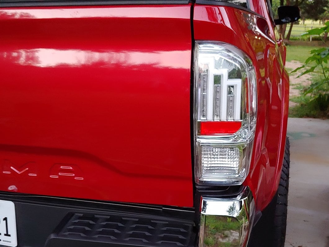 Raxiom LED Tail Lights; Chrome Housing; Clear Lens (16-23 Tacoma)