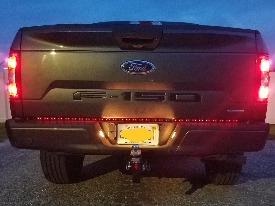Raxiom Axial Series 60-Inch Tailgate LED Light Bar with Turn Signals and Reverse (Universal; Some Adaptation May Be Required)