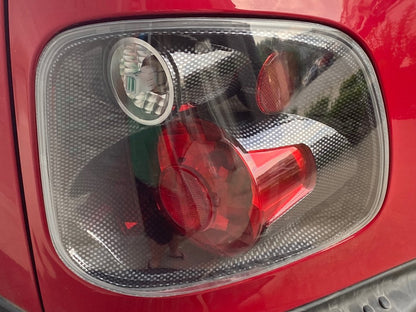 Raxiom Axial Series Version 2 Tail Lights; Carbon Fiber Housing; Red/Clear Lens (01-03 F-150 Flareside)