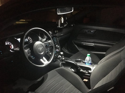 Raxiom Axial Series Stage 2 Interior LED Lighting Kit; Cool White (15-23 Mustang)