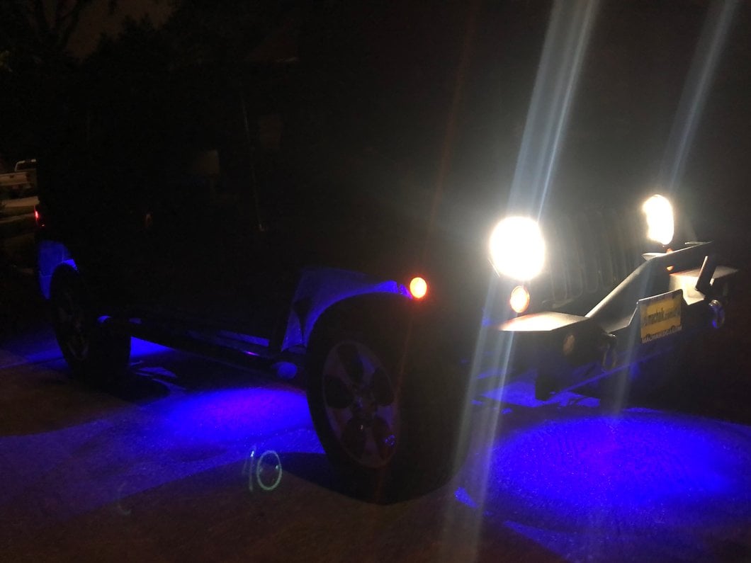 Raxiom Axial Series Multi-Color Underbody Rock Light Kit with Bluetooth Remote (Universal; Some Adaptation May Be Required)