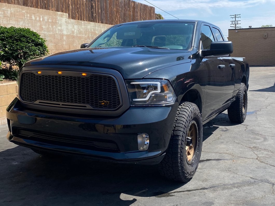 Raxiom LED Bar Headlights; Black Housing; Clear Lens (09-18 RAM 1500 w/ Factory Halogen Non-Projector Headlights)