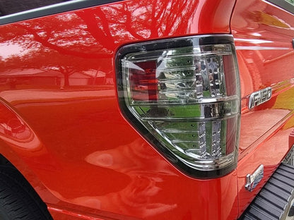 Raxiom LED Tail Lights; Black Housing; Smoked Lens (09-14 F-150 Styleside)
