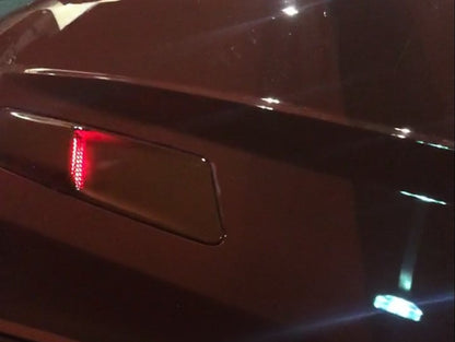 Raxiom Axial Series Hood Mount LED Turn Signal Kit; Red (15-17 Mustang GT)