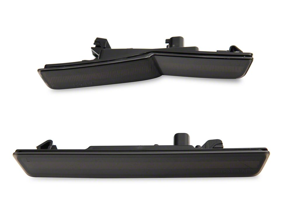 Raxiom Axial Series LED Side Marker Lights; Front and Rear; Smoked (18-23 Challenger Widebody)