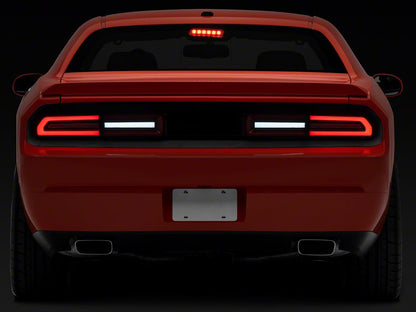 Raxiom LED Tail Lights; Black Housing; Red Lens (08-14 Challenger)