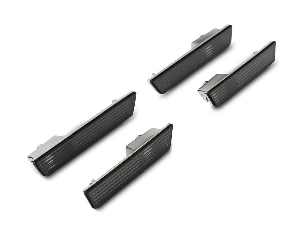 Raxiom Axial Series Side Marker Lamps; Smoked (08-14 Challenger)