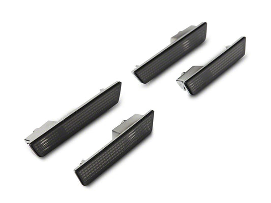 Raxiom Axial Series Side Marker Lamps; Smoked (08-14 Challenger)