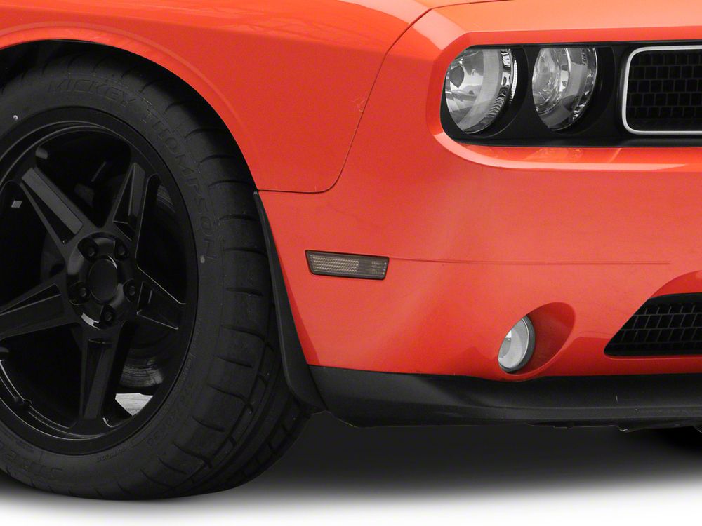 Raxiom Axial Series Side Marker Lamps; Smoked (08-14 Challenger)