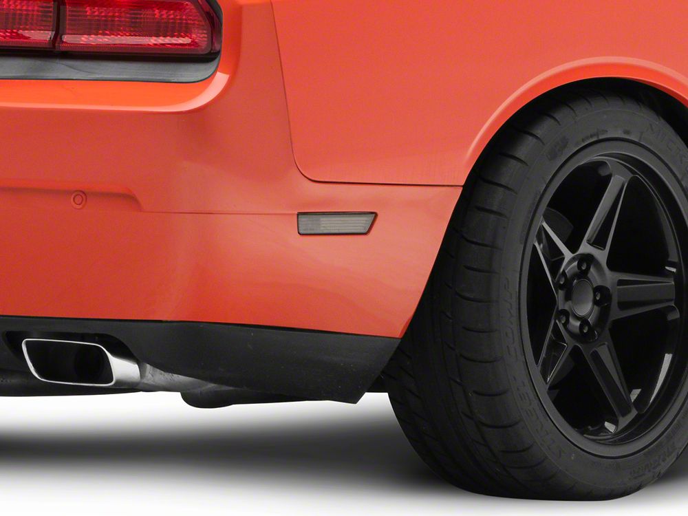 Raxiom Axial Series Side Marker Lamps; Smoked (08-14 Challenger)