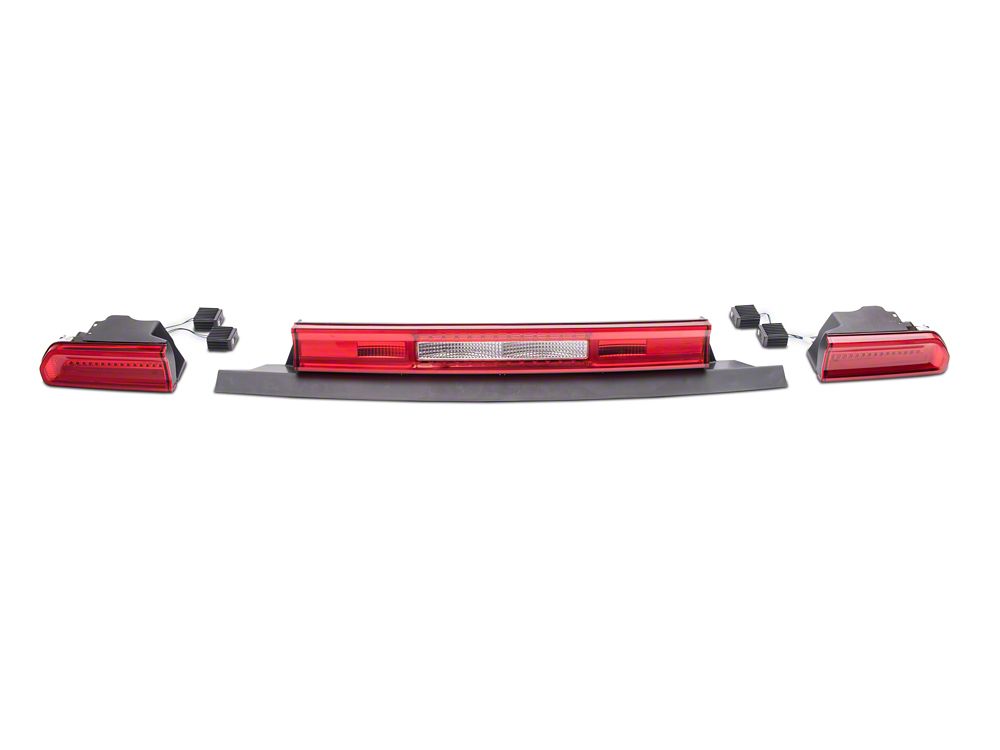 Raxiom LED Tail Lights; Chrome Housing; Red/Clear Lens (08-14 Challenger)