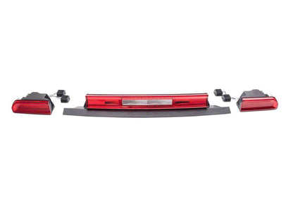 Raxiom LED Tail Lights; Chrome Housing; Red/Clear Lens (08-14 Challenger)