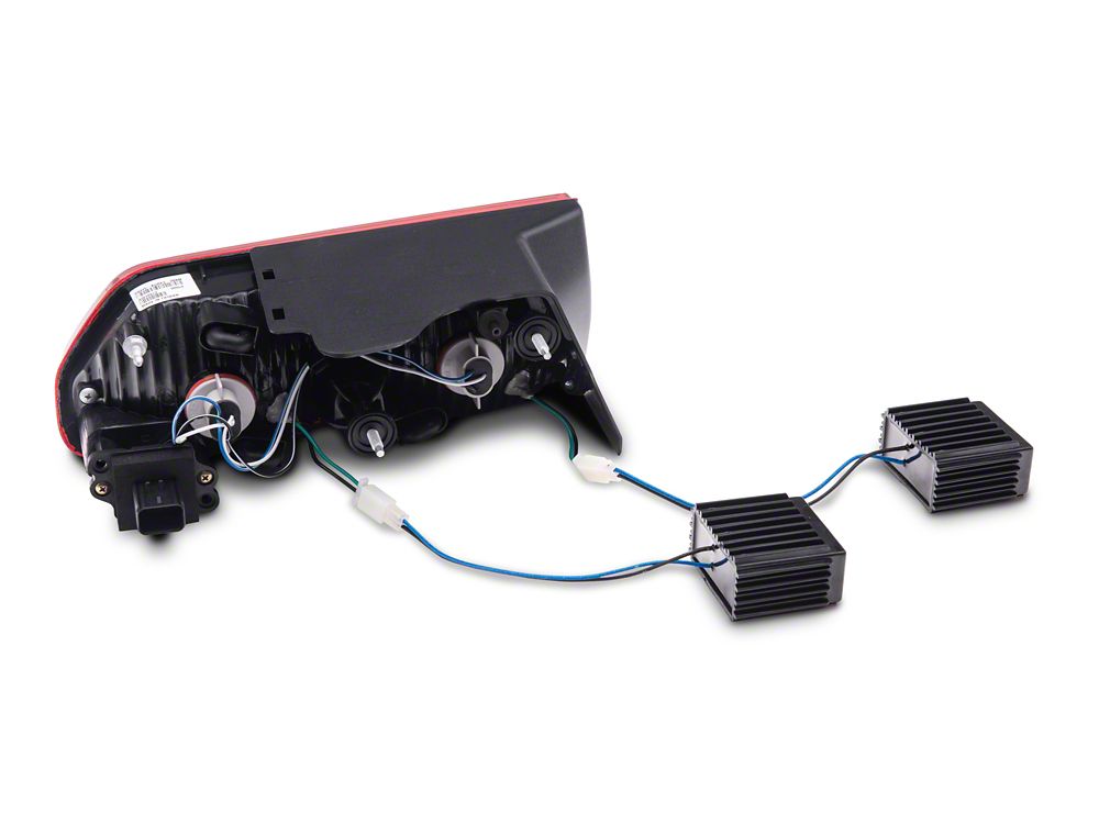 Raxiom LED Tail Lights; Chrome Housing; Red/Clear Lens (08-14 Challenger)