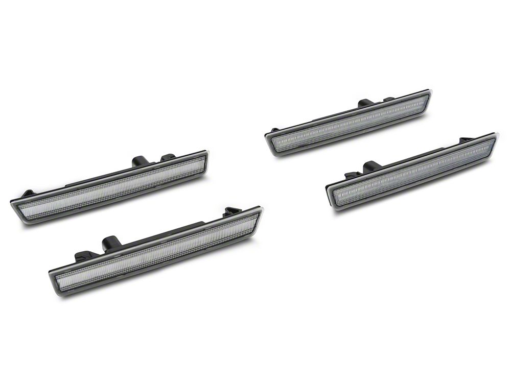 Raxiom Axial Series LED Side Marker Lights; Clear (15-23 Challenger, Excluding Widebody)