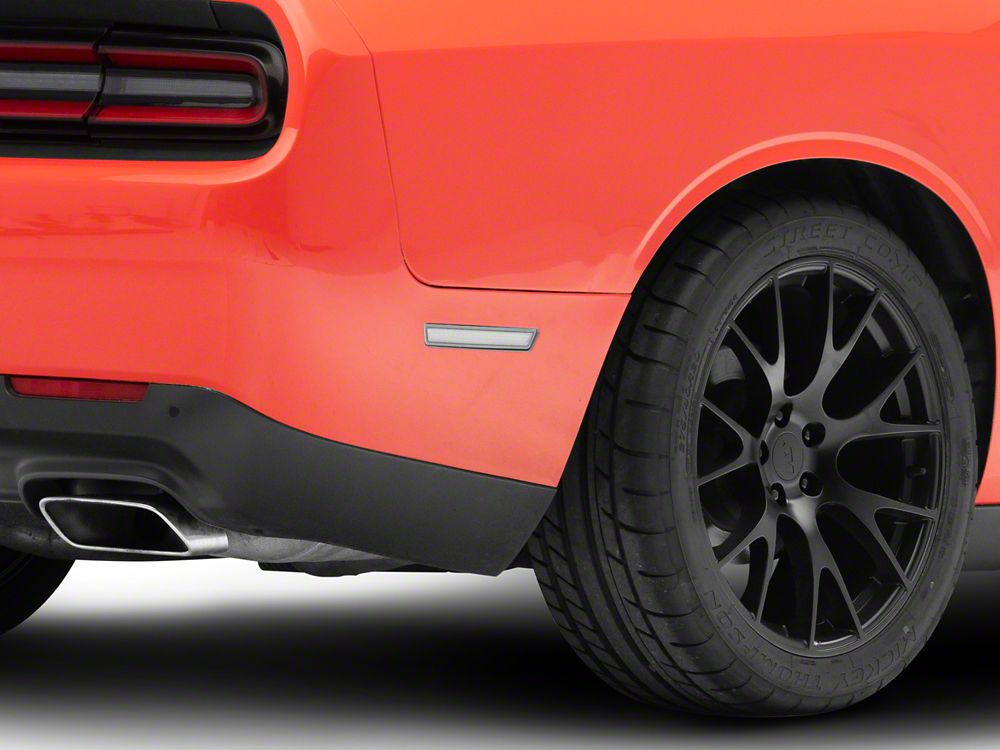 Raxiom Axial Series LED Side Marker Lights; Clear (15-23 Challenger, Excluding Widebody)