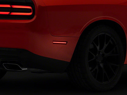 Raxiom Axial Series LED Side Marker Lights; Smoked (15-23 Challenger, Excluding Widebody)
