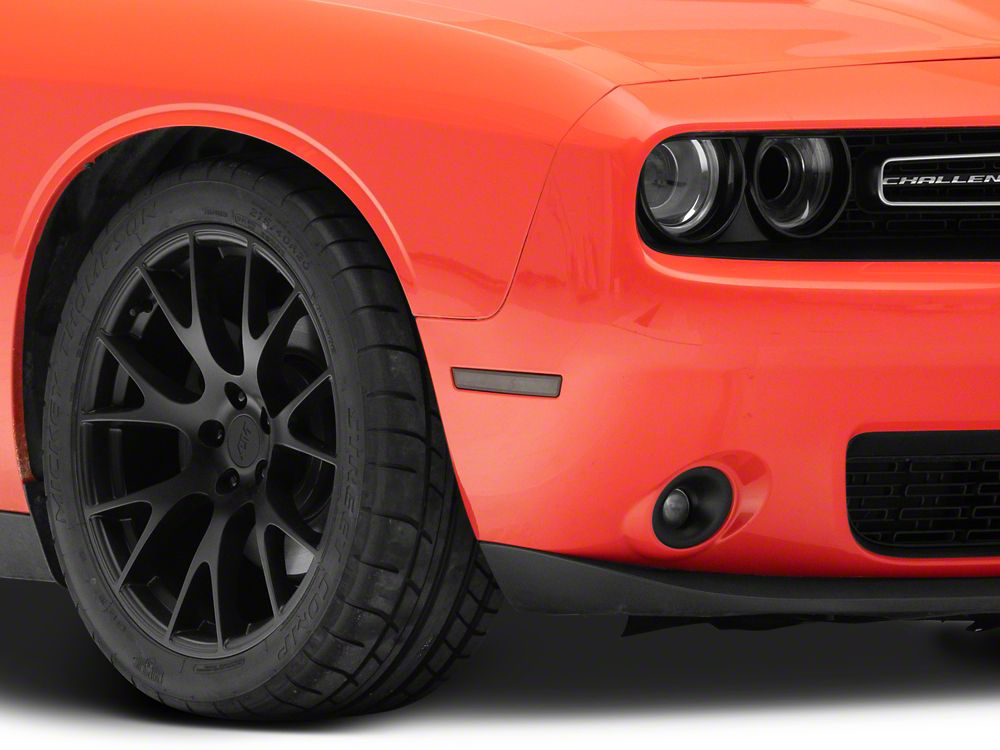 Raxiom Axial Series LED Side Marker Lights; Smoked (15-23 Challenger, Excluding Widebody)